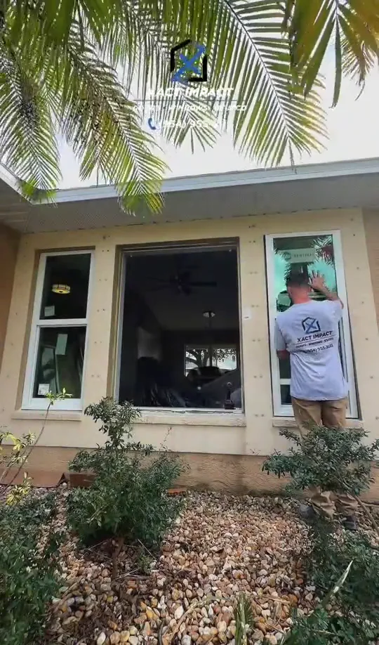 Window fitting, perimeter work and finished openings in an existing home.