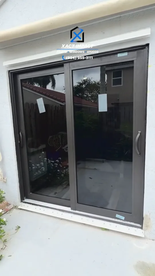The existing unit, removal, floor protection and the new opening.